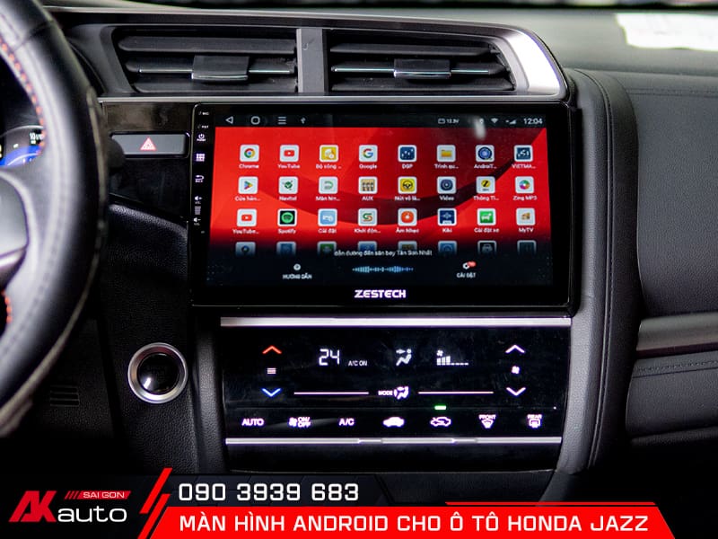Màn hình ô tô Honda Jazz hỗ trợ điều khiển bằng giọng nói
