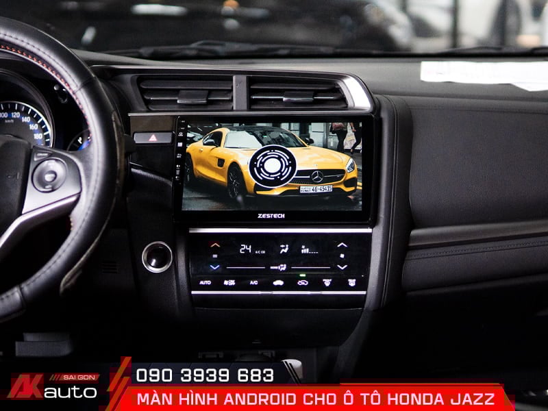 Thiết kế màn hình android ô tô Honda Jazz kích thước lớn