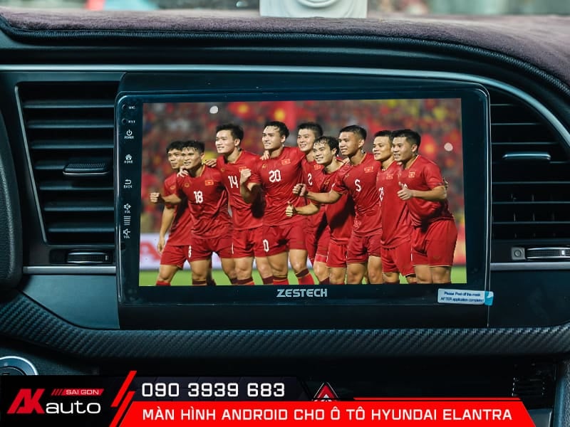 Giải trí trực tuyến trên màn hình android Elantra