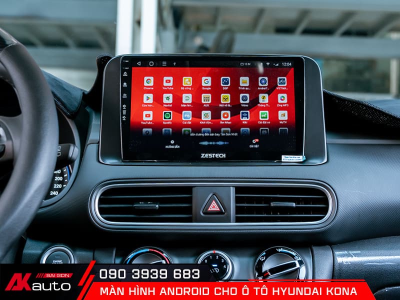 Màn hình android ô tô Hyundai Kona 1 Màn hình android cho ô tô Hyundai Kona