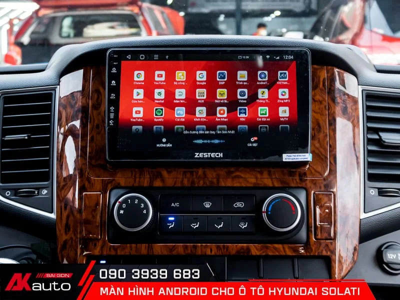 Màn hình android cho ô tô Hyundai Solati hỗ trợ điều khiển bằng giọng nói