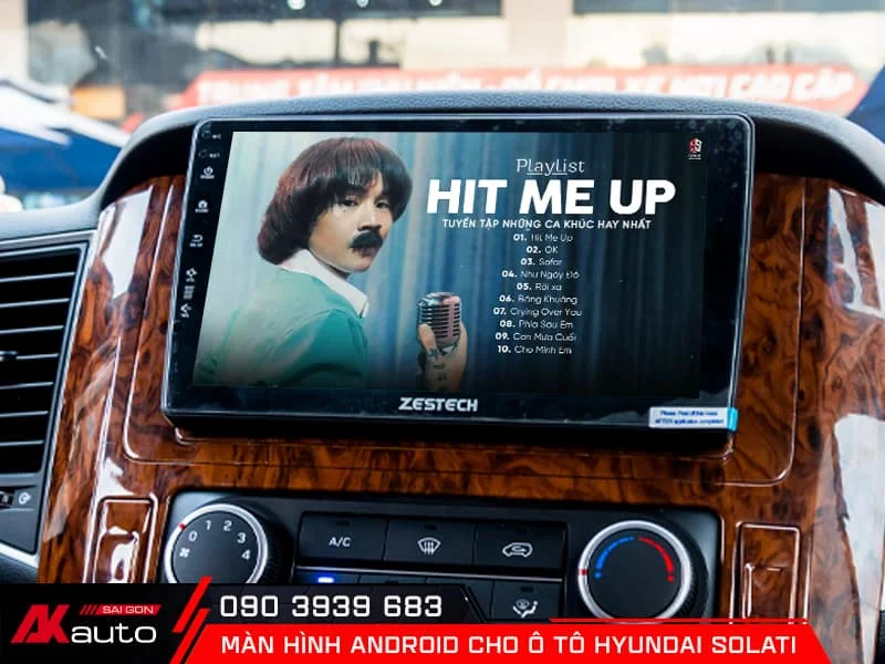 Top các dòng màn hình ô tô Hyundai Solati nổi bật