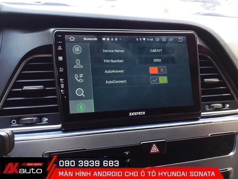 Màn hình android Sonata hỗ trợ kết nối bluetooth với điện thoại