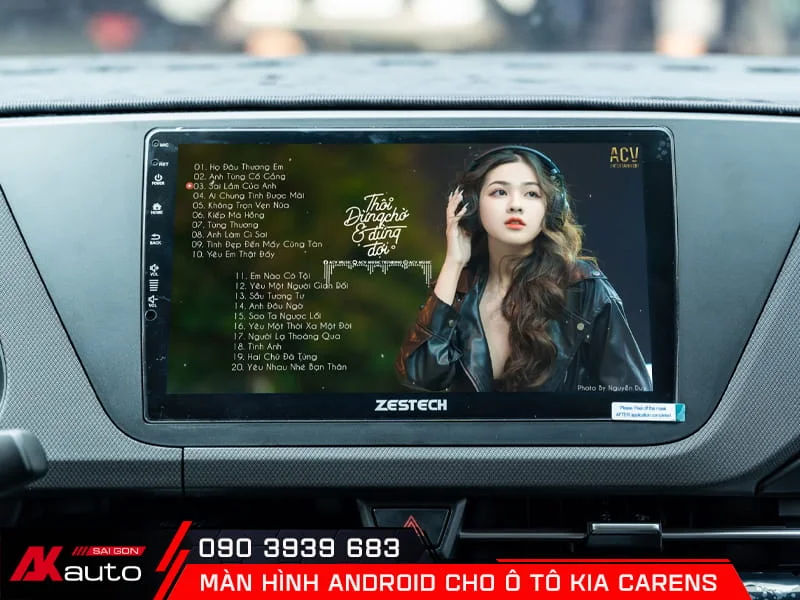 Màn hình android ô tô Kia Carens 3 Giải trí thả ga trên chiếc màn hình android ô tô Kia Carens