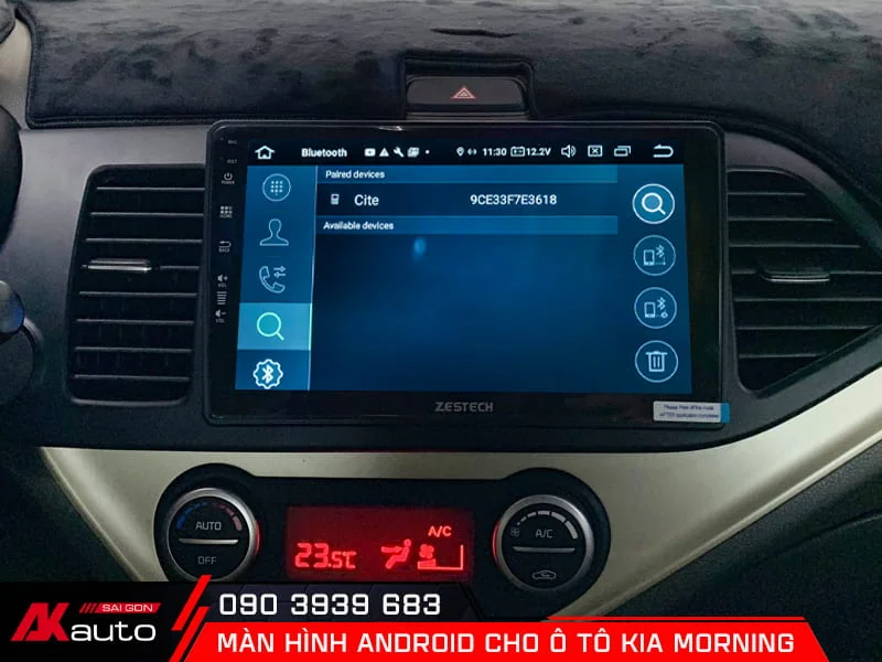 Màn hình android ô tô Kia Morning có cấu hình mạnh mẽ