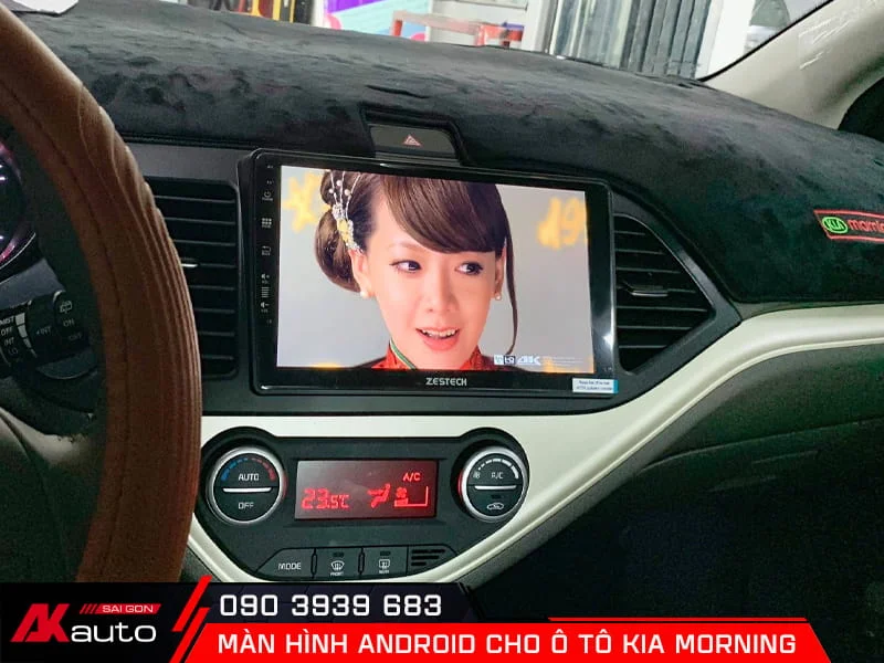 Màn hình android ô tô Kia Morning tinh tế và sang trọng 