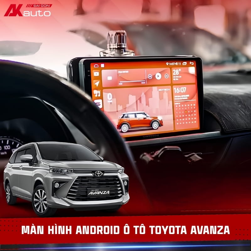 Màn hình Android ô tô Toyota Avanza chính hãng