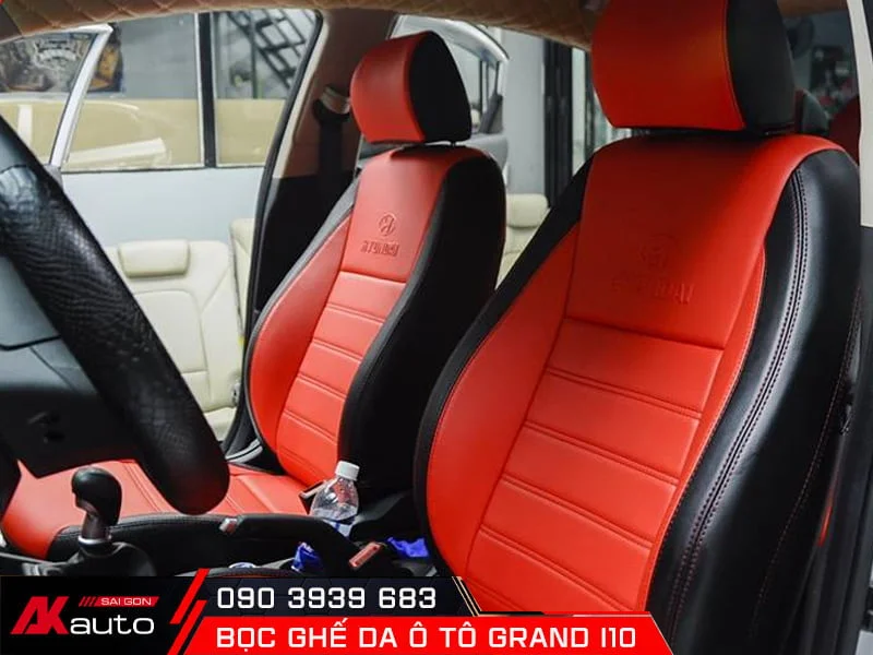 Bọc ghế da i10 theo form zin