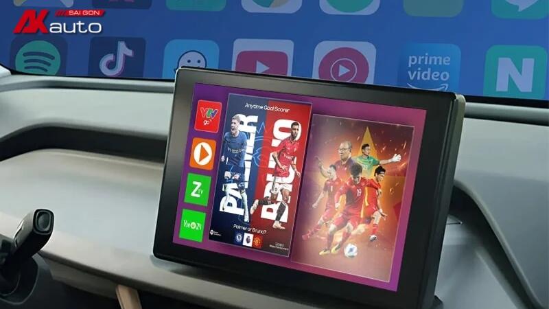 Anh em chủ xe có thể thoải mái tận hưởng các tiện ích giải trí đỉnh cao nhờ MHU Android VF3