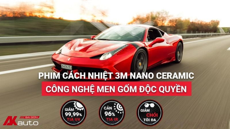 Phim cách nhiệt 3M Ceramic loại bỏ 99,9% tia UV