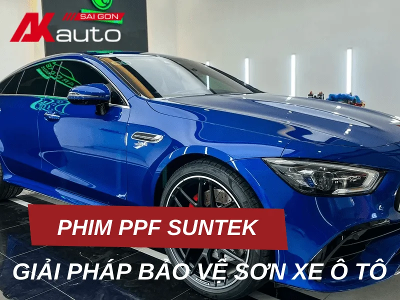 Dán phim PPF Suntek bảo vệ sơn xe ô tô 1 Dán phim PPF Suntek bảo vệ sơn xe ô tô