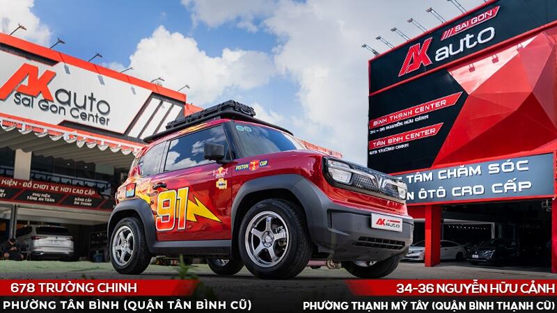 Phủ Ceramic cho xe VF3 với quy trình chuyên nghiệp giá tốt tại AKauto