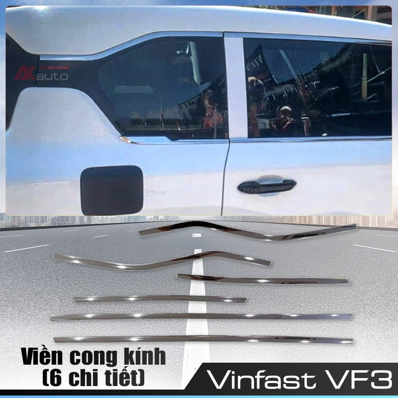 Viền cong kính (6 chi tiết) cho VF3 