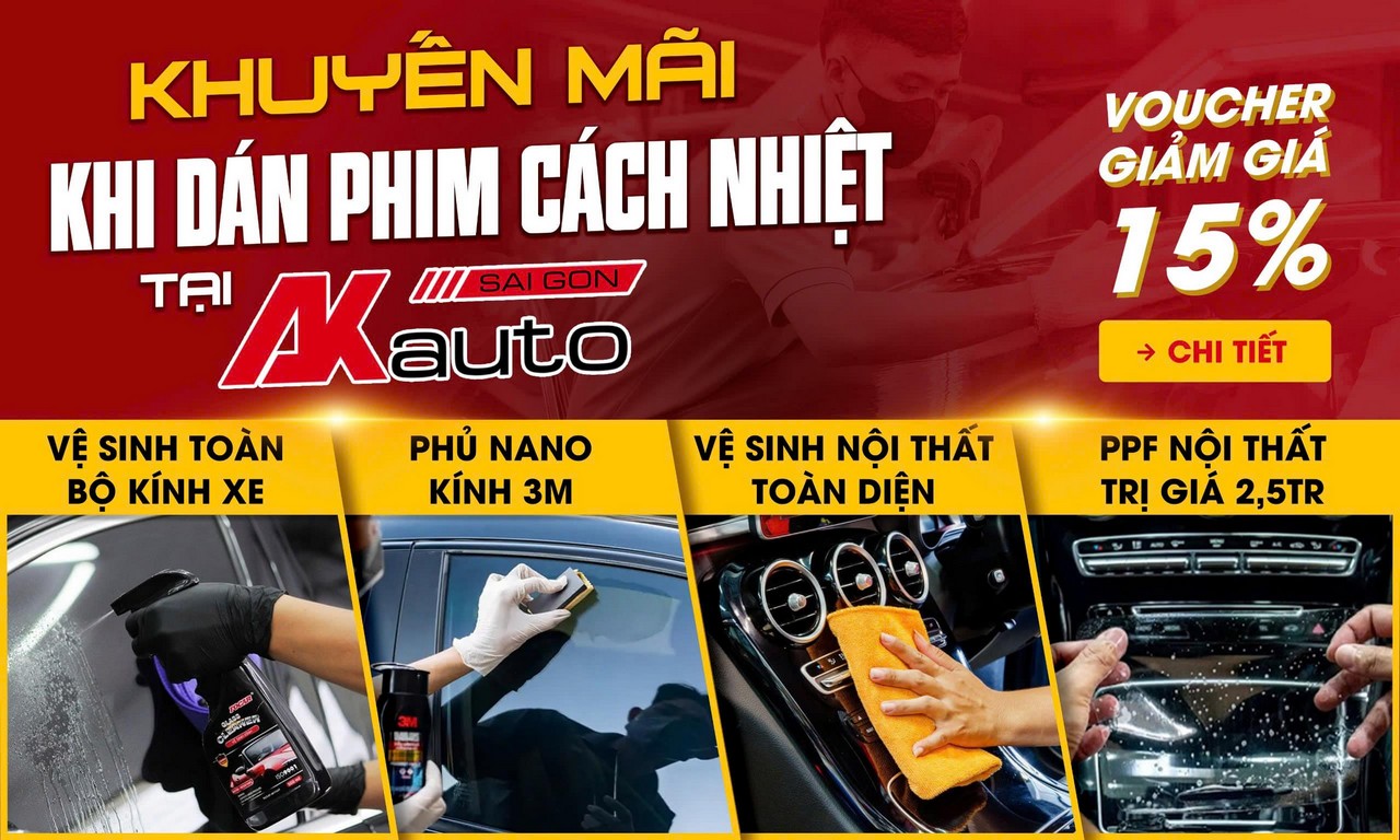 Khuyến mãi khi dán phim cách nhiệt - AKauto