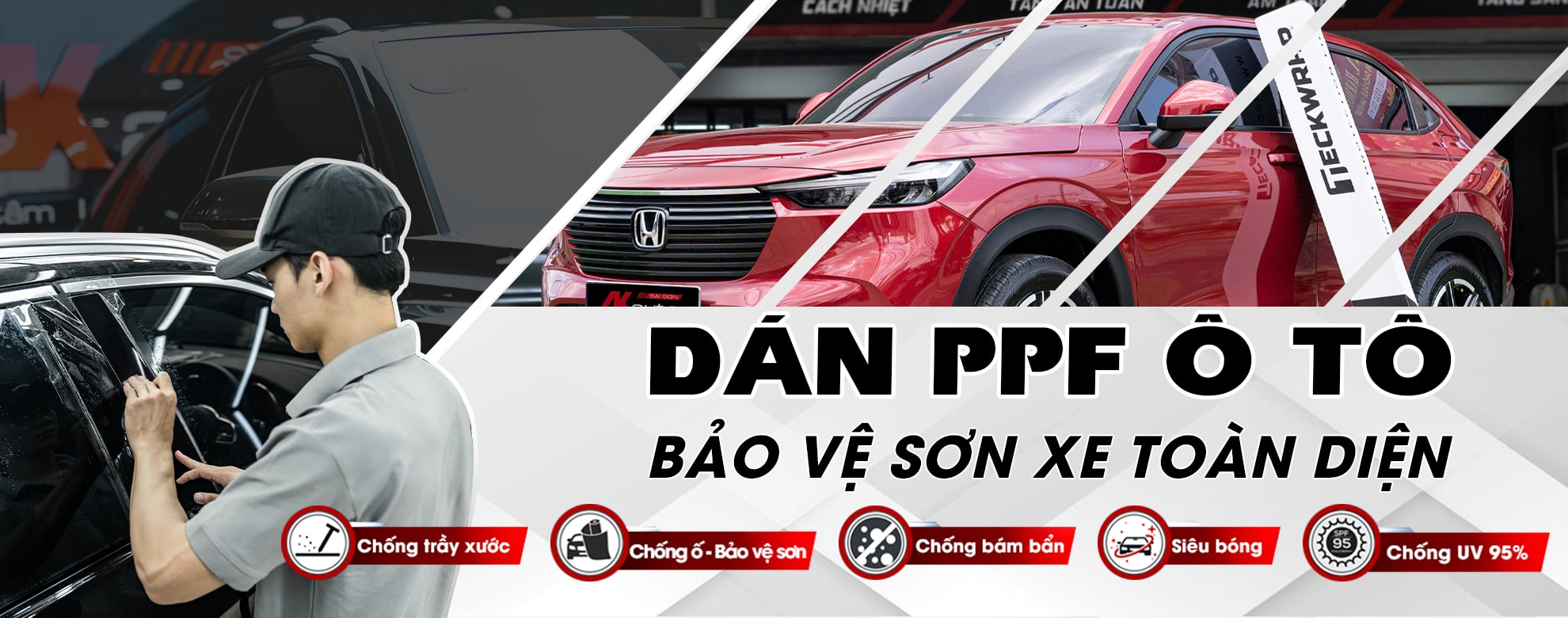 Banner dán ppf ô tô bảo vệ sơn xe desktop