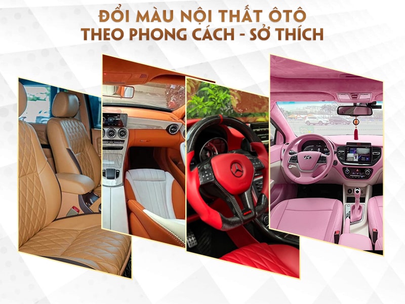 Đổi màu nội thất ô tô theo phong cách sở thích - AKauto