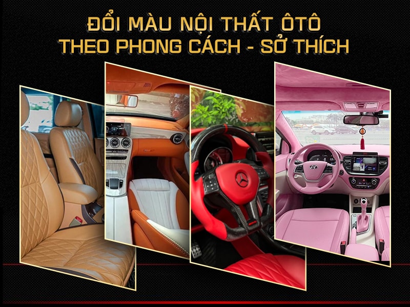 Đổi màu nội thất ô tô theo sở thích cá nhân hóa