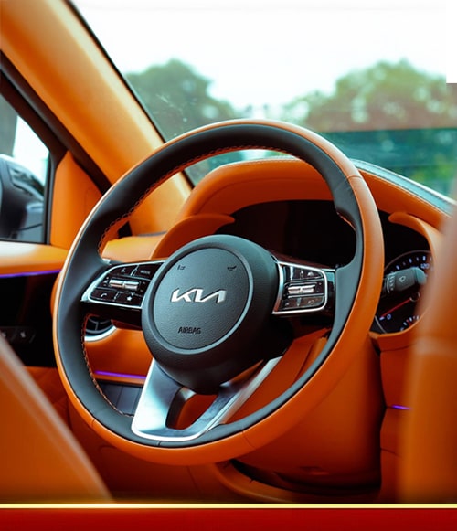 Đổi màu nội thất ô tô khâu vô lăng - AKauto