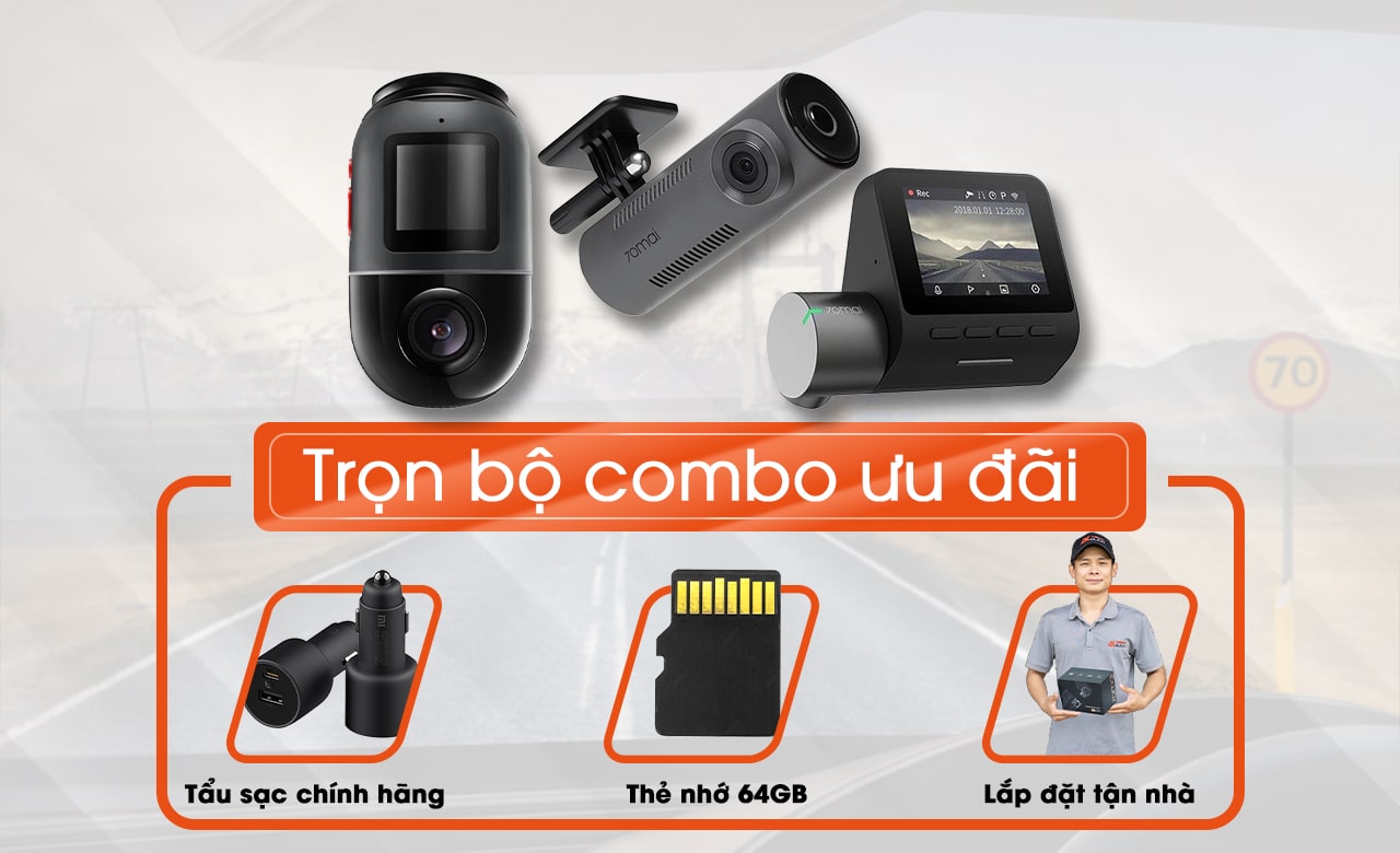 Lắp camera hành trình 70mai nhận ưu đãi