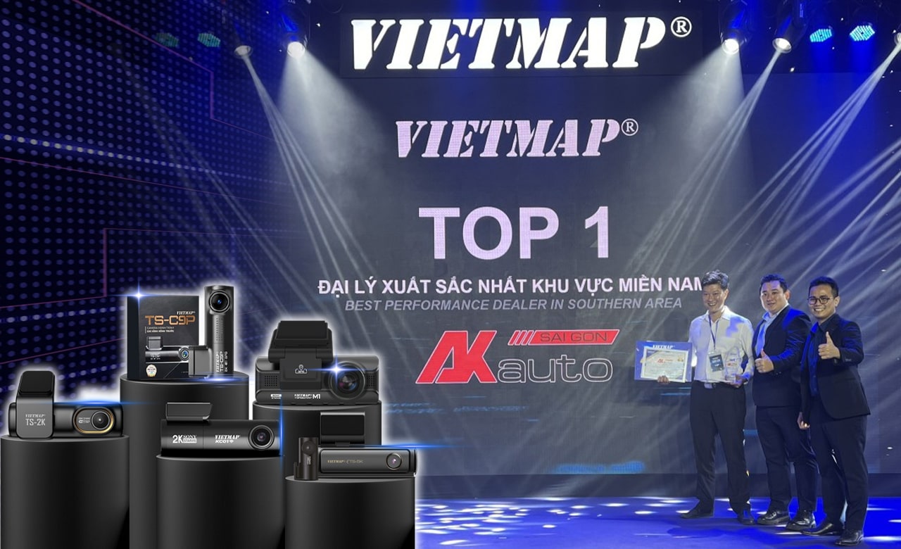 Vinh danh AKauto đại lý top 1 camera hành trình Vietmap mobile