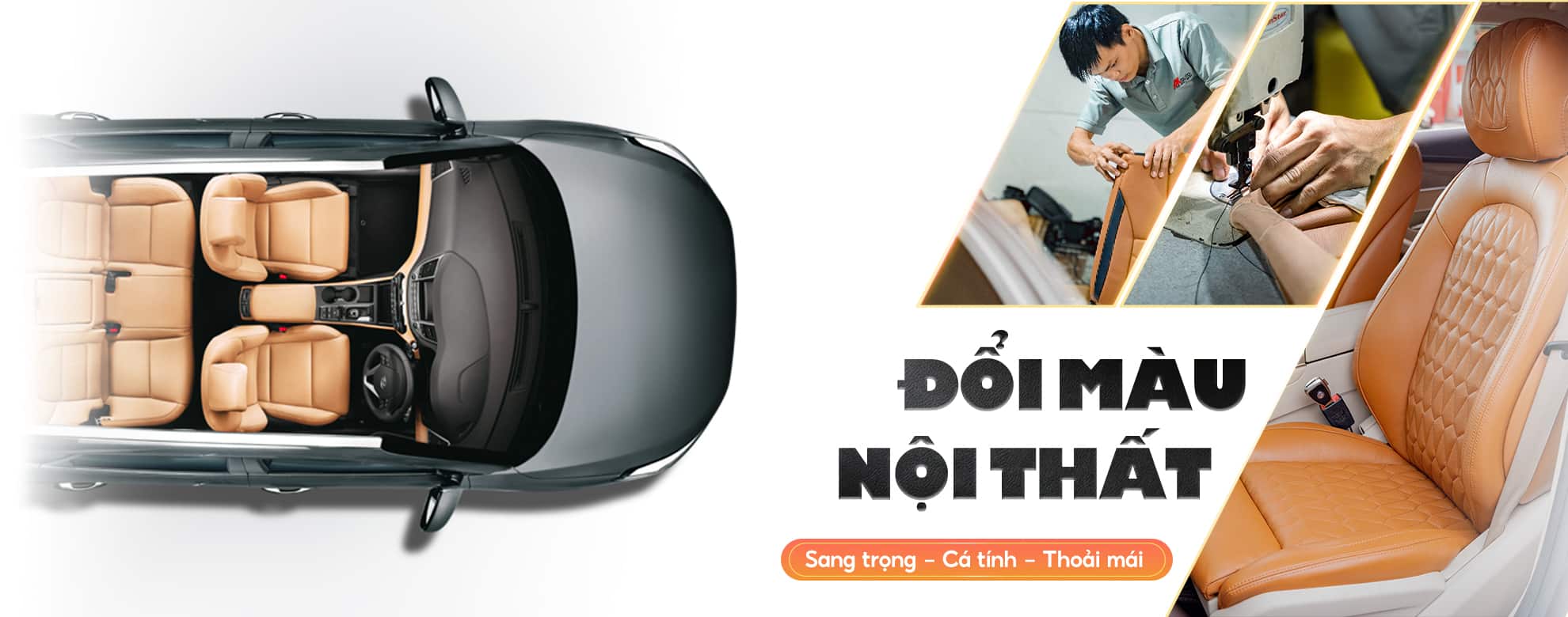 Banner đổi màu nội thất ô tô AKauto - desktop