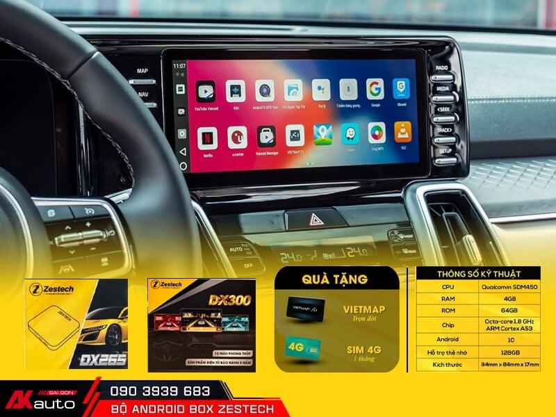 Cấu hình Android Box Zestech mạnh mẽ 