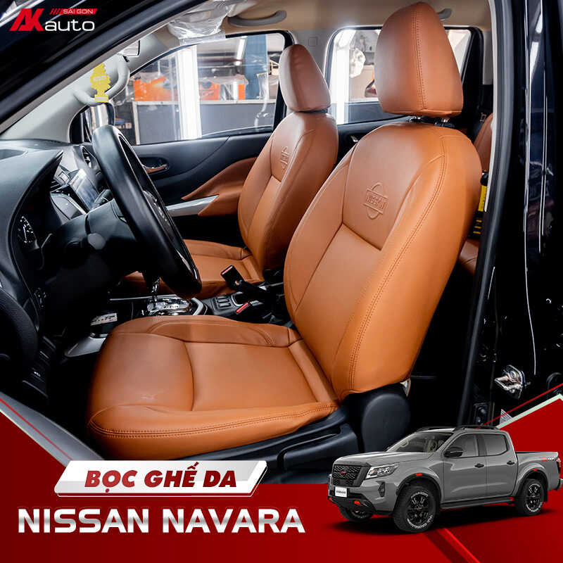 Bọc ghế da Nissan Navara