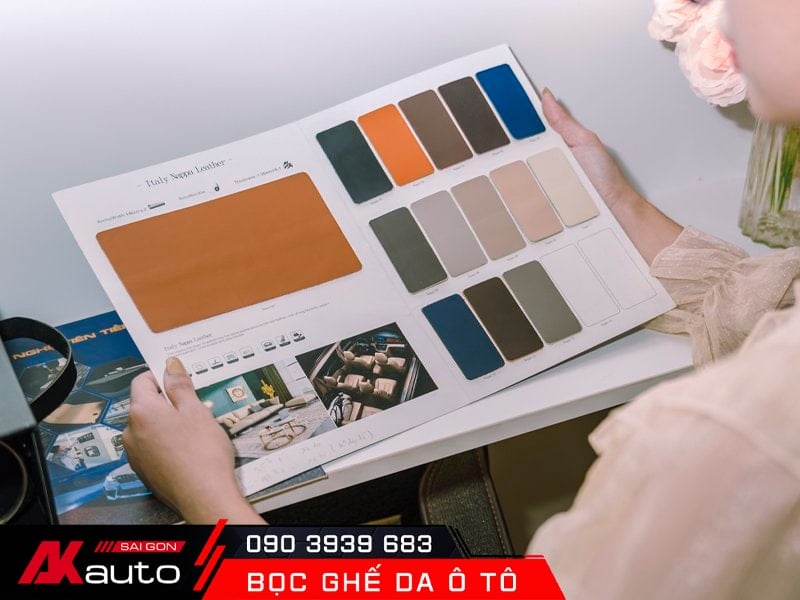 Bọc Ghế Da Ô Tô chọn chất liệu da