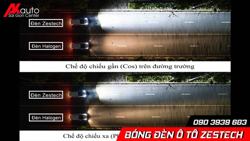đèn ô tô zestech cao cấp
