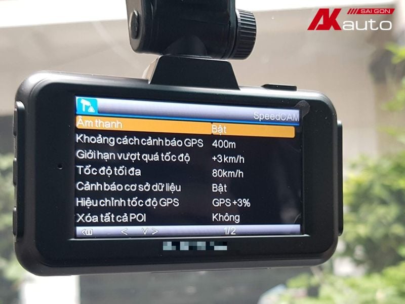 Cài đặt các thông số quan trọng trên camera hành trình ô tô