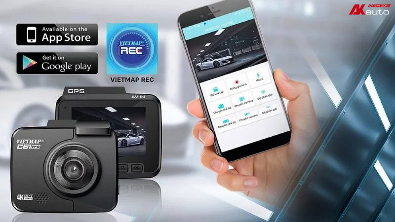 Cách sừ dụng camera hành trình Vietmap kết nối với điện thoại