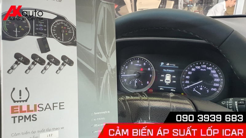 Hướng dẫn sử dụng cảm biến áp suất lốp Icar