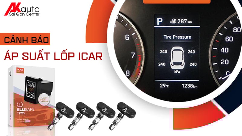 Lắp cảm biến áp suất lốp Icar HCM