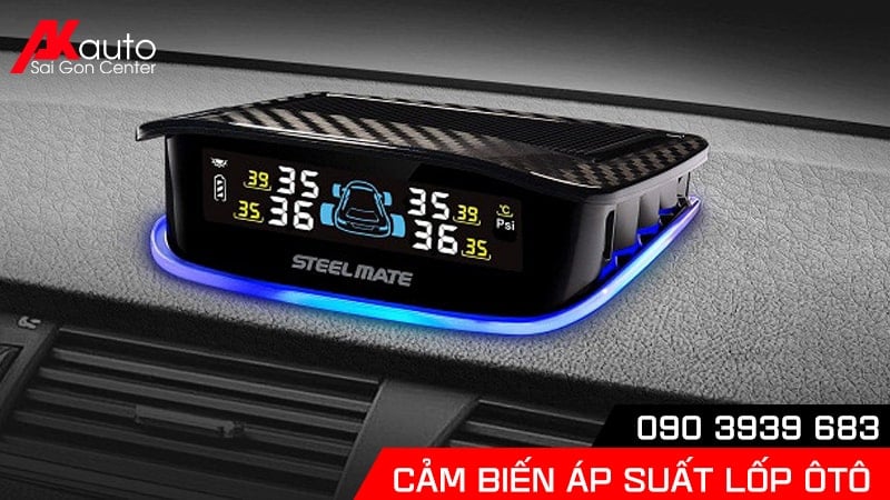 Áp suất lốp hiển thị màn hình taplo