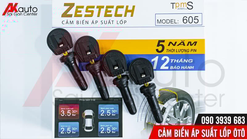 cảm biến áp suất lốp zestech