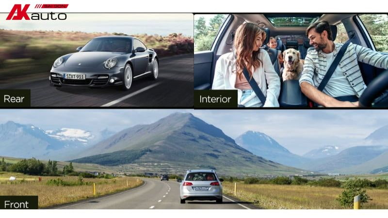 Thiết bị ghi hình toàn cảnh trước, trong và sau ô tô