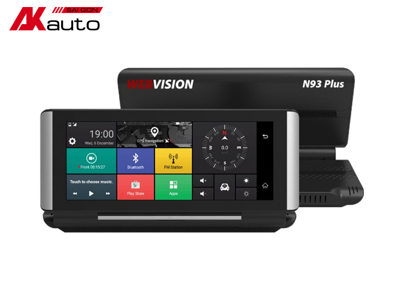 Top 5+ Camera hành trình dẫn đường | Giá tốt - Lắp đặt ngay 8 Camera hành trình dẫn đường Webvision N93
