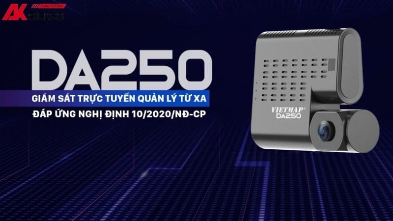 Camera hành trình định vị Vietmap DA250 đạt chuẩn Nghị định 10