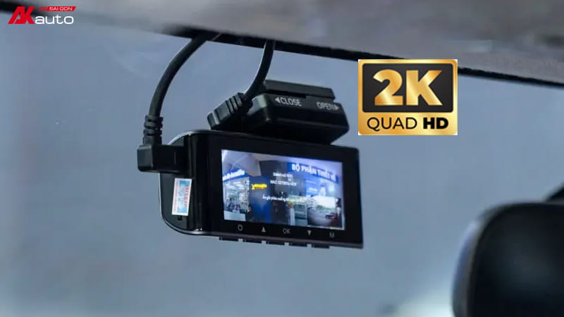 Chất lượng camera hành trình ô tô 2K ghi hình sắc nét