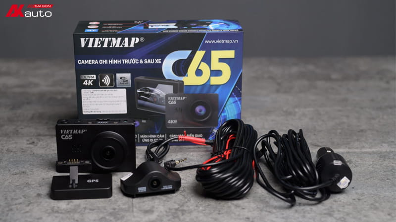 Camera hành trình ghi hình 4K Vietmap C65 dành cho ô tô