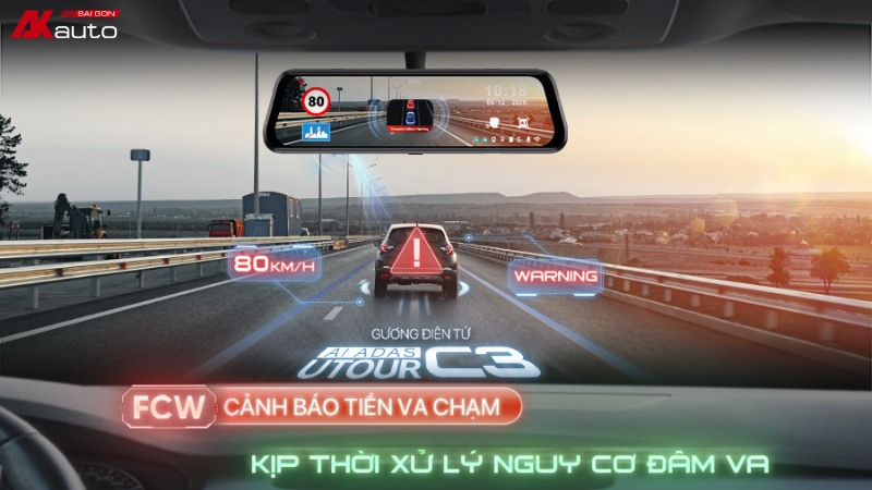 Camera hành trình gương UTOUR C3