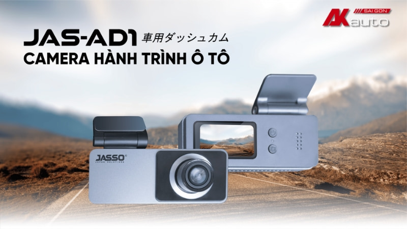Camera hành trình Jasso JAS-AD1 ghi hình 2K sắc nét, phù hợp nhiều dòng xe