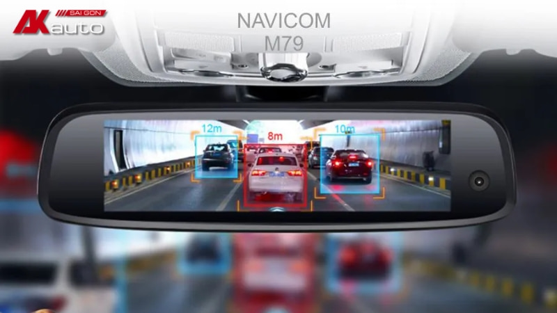 Camera hành trình Navicom M79 Plus với tính năng ghi hình 3 kênh sắc nét, chân thực