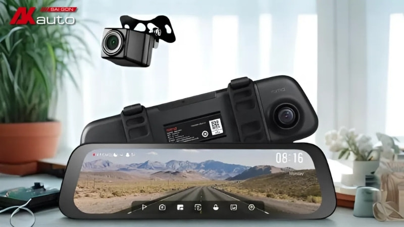 Camera hành trình tích hợp camera lùi 70mai S500