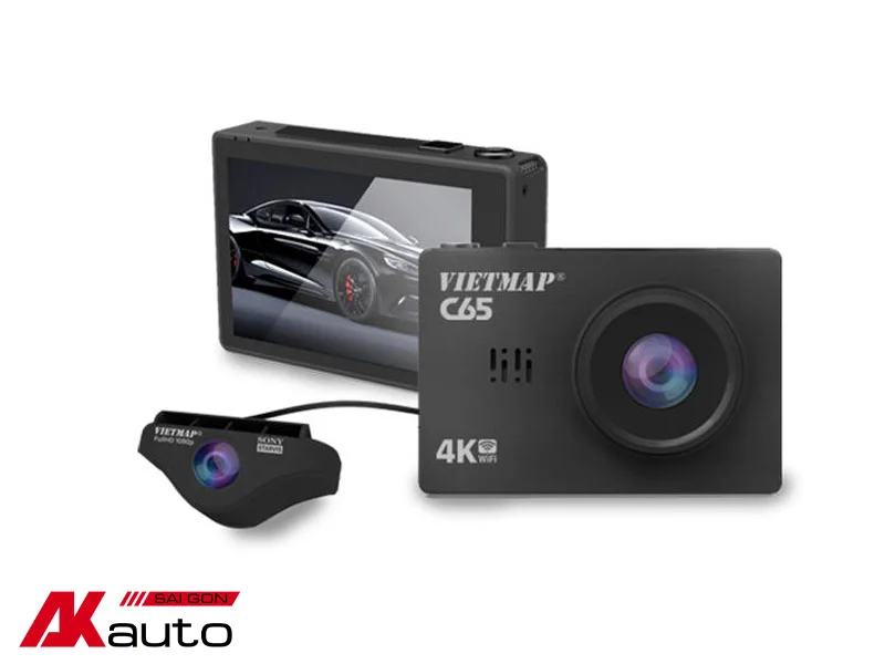 Camera hành trình Vietmap C65 ghi hình trước sau