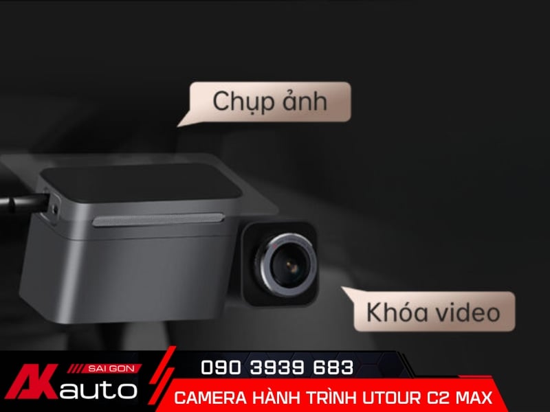 Sản phẩm Utour C2 Max có thiết kế nhỏ gọn kèm màn hình 2.4 inch tiện lợi