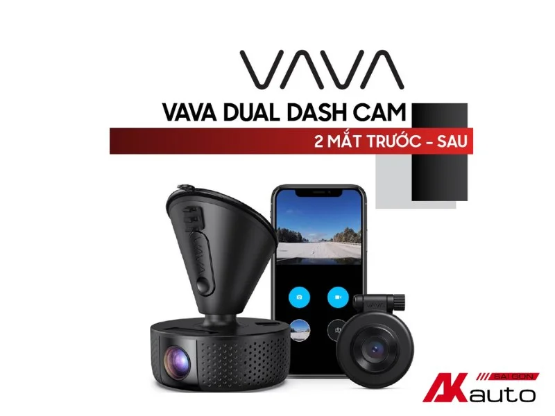 Camera hành trình VAVA Full HD 2 mắt trước sau