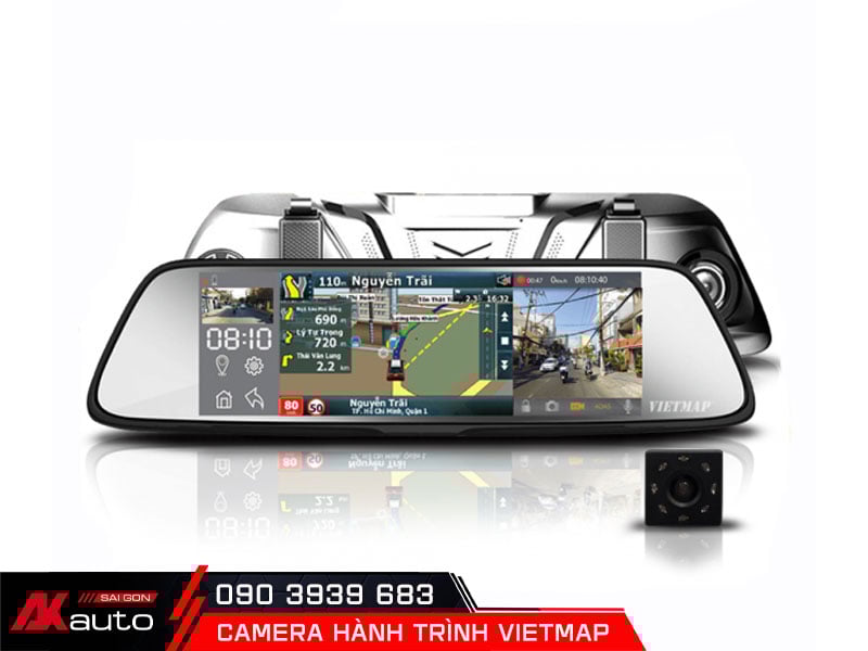 Camera hành trình gương Vietmap G79 với nhiều tính năng nổi bật