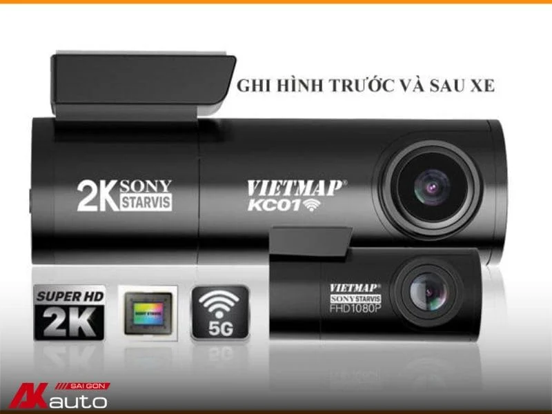 Top 5 camera hành trình wifi cho xe ô tô nên chọn lắp 3 Camera hành trình wifi KC01