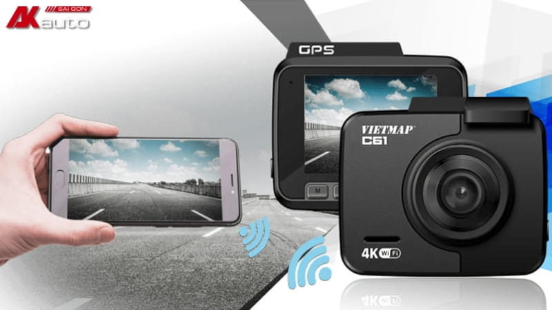 Camera hành trình Vietmap C61 Pro có wifi